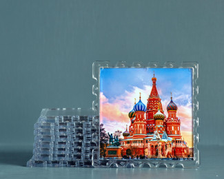 Акриловый магнит 65х65 марка